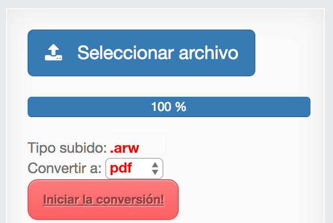 Comment convertir ARW en PDF en ligne